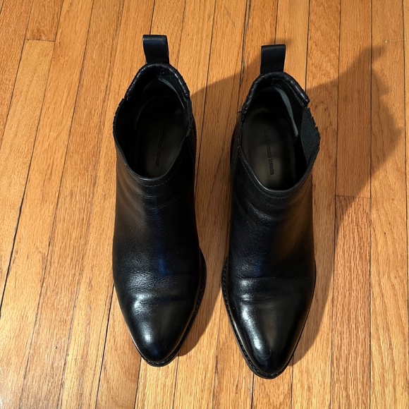 Alexander Wang Black Ankle Boots with Silver Accent - Picture 4 of 8